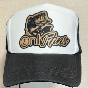 Black and White Fish Design Cap